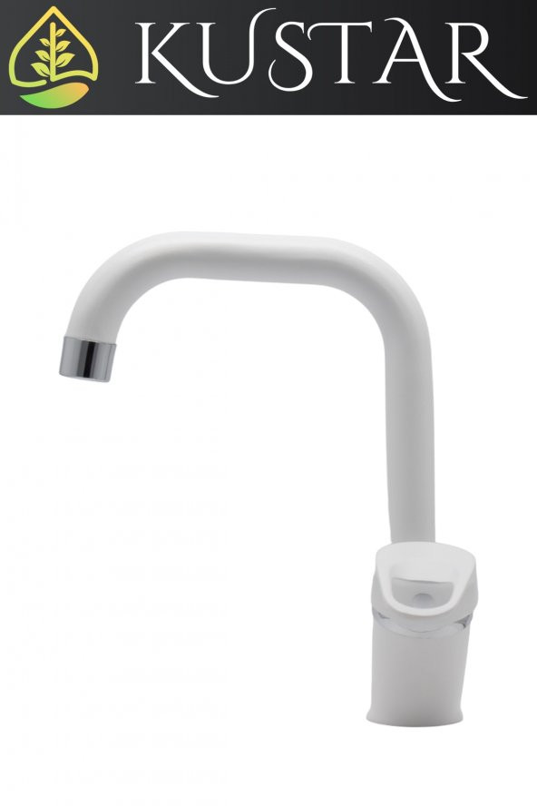 Kustar Oviedo Beyaz Mix Aç Kapa Kısa Banyo Lavabo Bataryası - 2