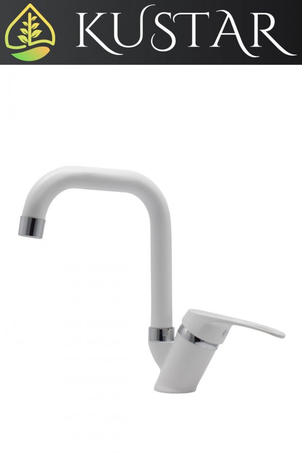 Kustar Oviedo Beyaz Mix Aç Kapa Kısa Banyo Lavabo Bataryası - 3