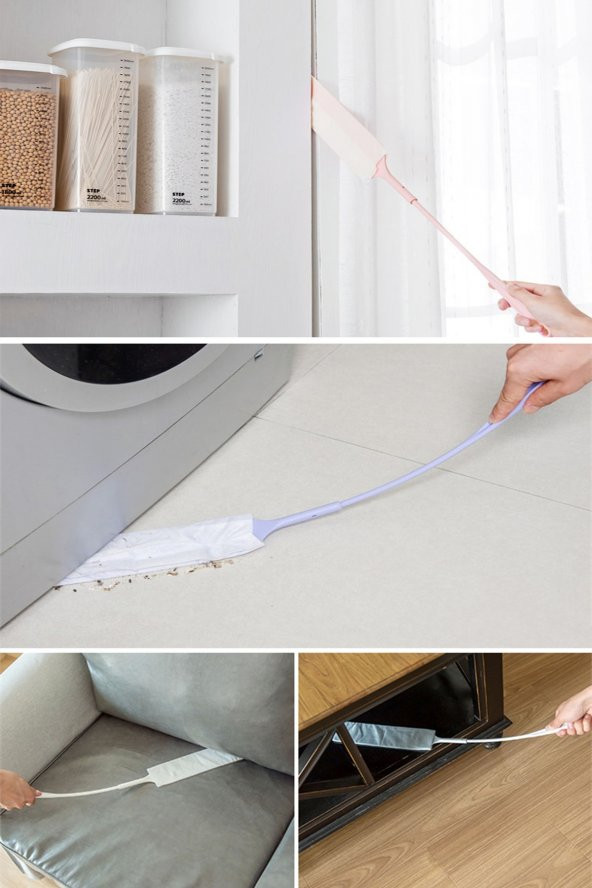 Kustar Ara Yüzey Temizleme Aparatı Buzdolabı Altı Çamaşır Bulaşık Makinası Altı Koltuk Dolap Altı Temizleme