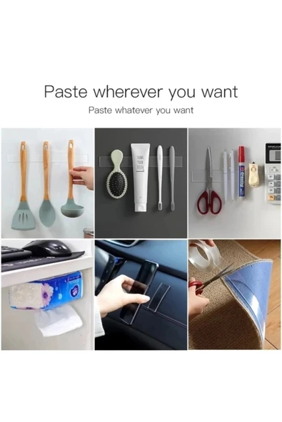 Kustar 3 Metre Yüksek Mukavemetli Çift Taraflı Doku Bandı Bant-Nano Teknolojili-Süper Güçlü Bant - 5