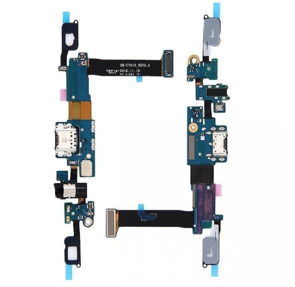 Samsung Galaxy C7 Pro C7010 Şarj Soket Tuş Bord Flimi