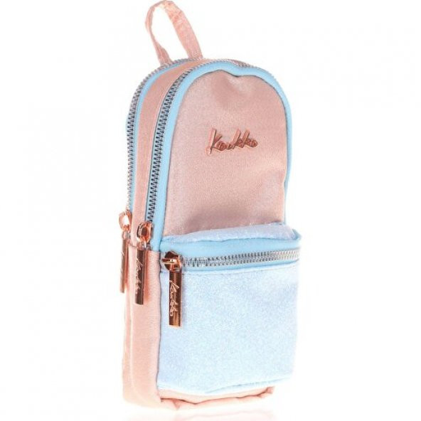 Kaukko Mazing Simli Somon Kız Çocuk Kalem Çantası - Çanta Şekilli