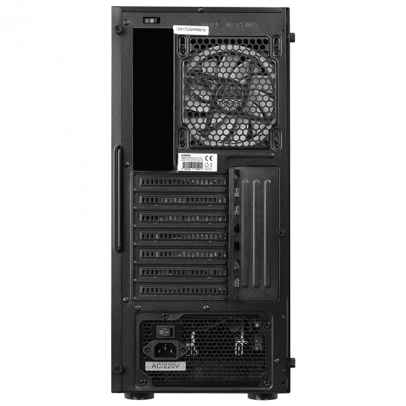 Everest X-RACER PEAK 600W Temperli Camlı 412cm RGB Fan Mid-Tower Gaming Oyuncu Kasası - 5