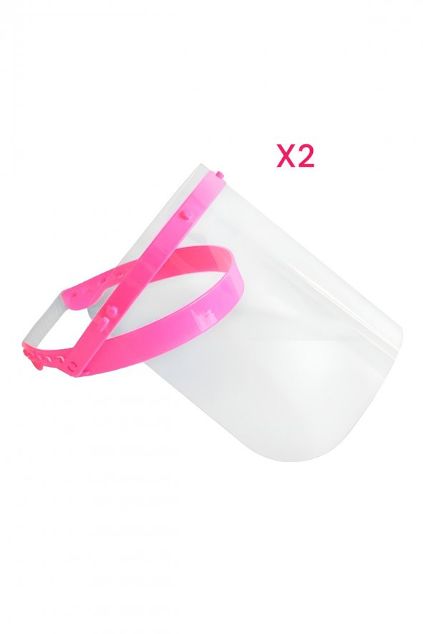MİYA Yüz Koruyucu Siperlik MASKE 2Lİ PEMBE