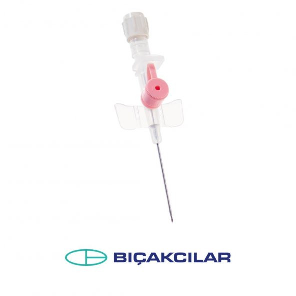 BIÇAKCILAR - ANJİOKAT 20G PEMBE - 100 ADET