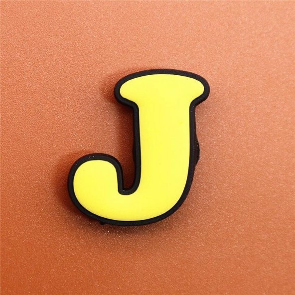 1 ADET CROC TERLİK SÜSLERİ JIBBITZ RENKLİ AKSESUAR J HARFİ - 2