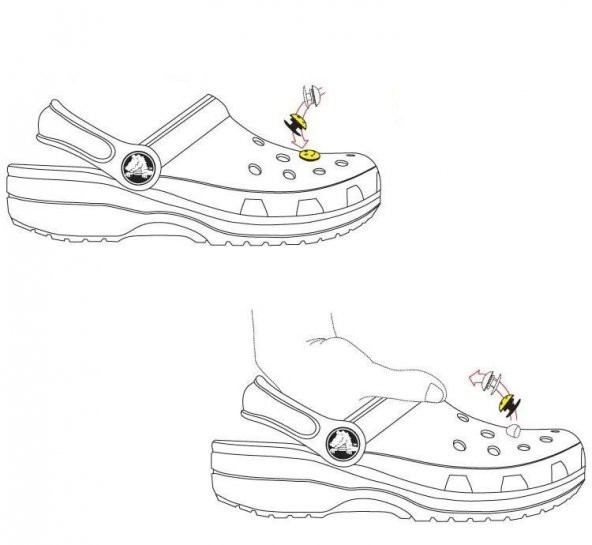 1 ADET CROC TERLİK SÜSLERİ JIBBITZ RENKLİ AKSESUAR X HARFİ - 2