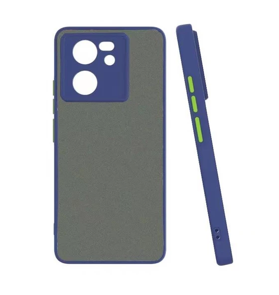 Xiaomi Mi 13T Pro Kılıf Hux Düğme ve Kapak Zıt Renk Kılıf - Resim 3