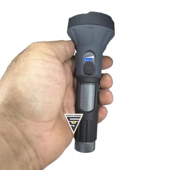 Swat Usb Şarjlı Projektör El Feneri Işıldak - 4