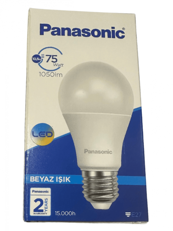 Panasonic 10.5W (75W) 6500K (Beyaz Işık) E27 Duylu Led Ampul