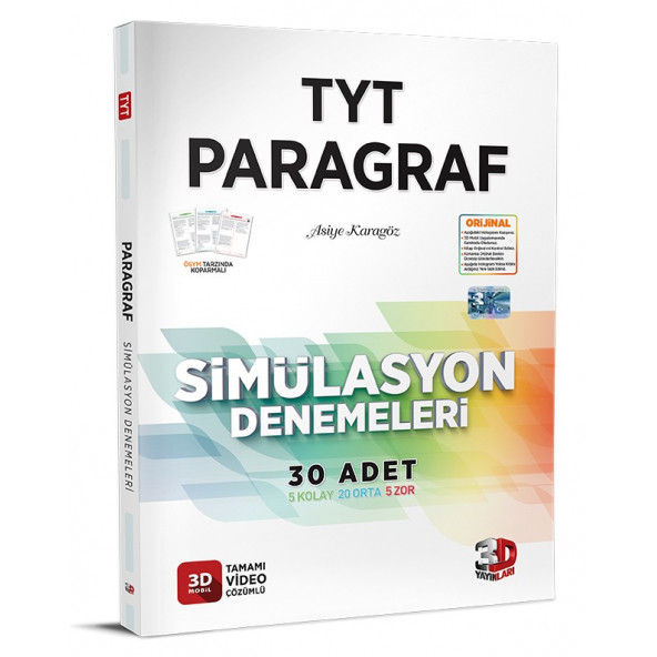 3D TYT Simülasyon Paragraf Denemeleri 20 adet