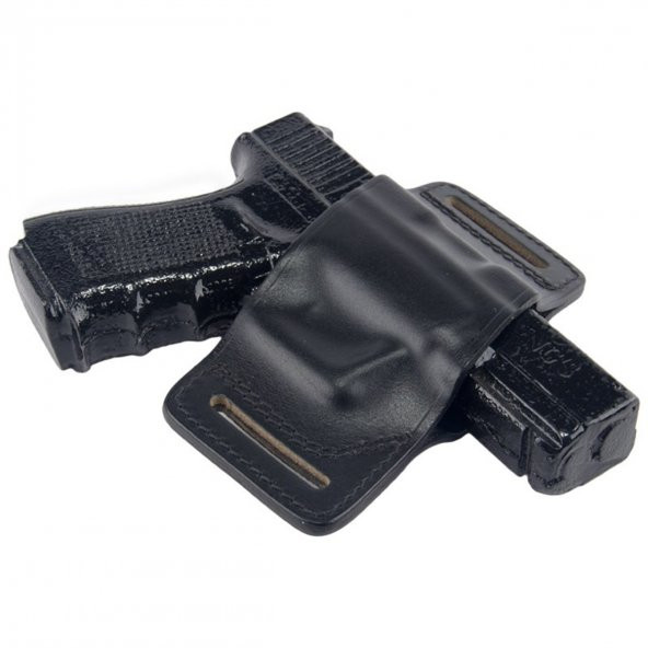 Smith Wesson Deri Tabanca Kılıfı Speed Kelebek Siyah - 2