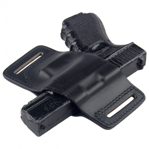 Smith Wesson Deri Tabanca Kılıfı Speed Kelebek Siyah - 4