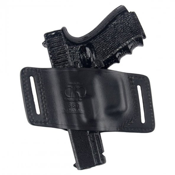 Smith Wesson Deri Tabanca Kılıfı Speed Kelebek Siyah - 3