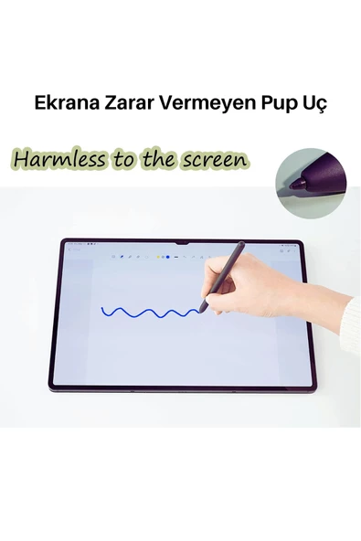 Galaxy Tab S7 FE - S7 Plus Uyumlu Avuç İçi Algılamayan Dokunmatik Stylus Kalem - 11