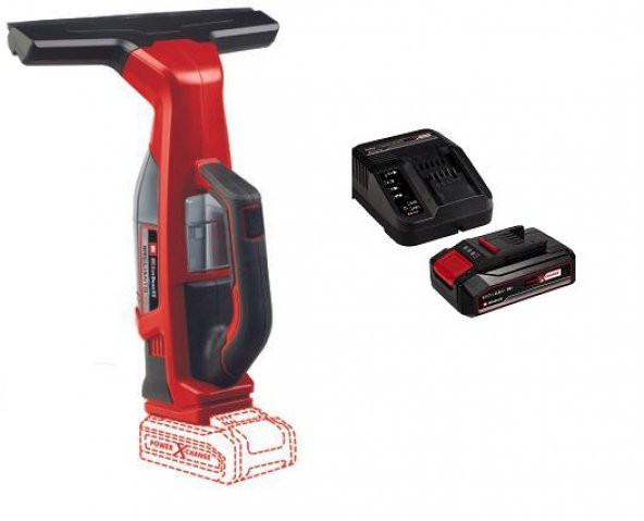 Einhell BRILLIANTO Akülü Cam Temizleme Makinesi (1x2,5Ah Starter Kit)