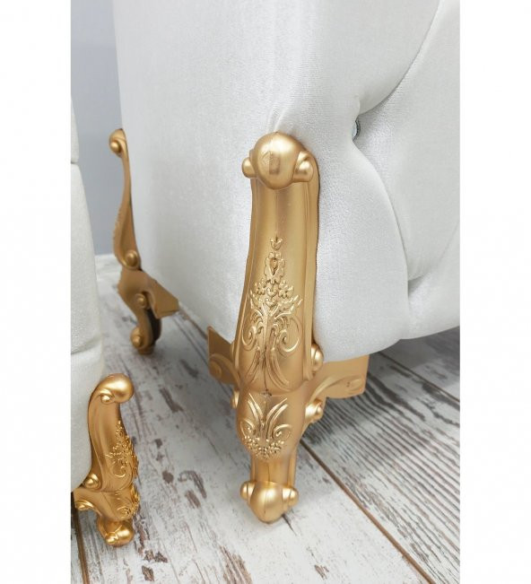 Bonny Home Kapitone MDF Krem Renk 3lü Çamaşır Sepeti Kirli Sepeti Banyo Seti - 3