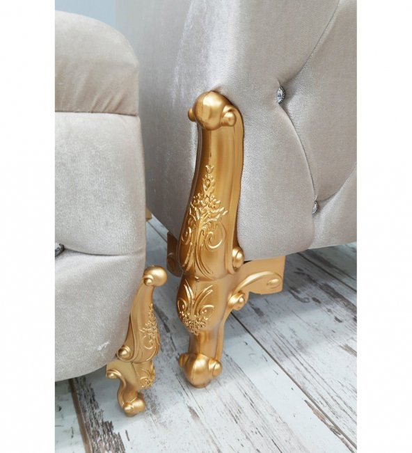 Bonny Home Kapitone MDF Vizon Renk 3lü Çamaşır Sepeti Kirli Sepeti Banyo Seti - 4