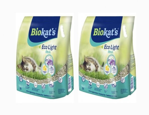 Biokats Eco Light Fresh Spring Blossom Pelet Kedi Kumu 2x5 Lt