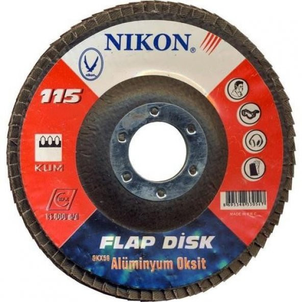 Nıkon Flap Disk Zımpara 115mm120 Kum N33059