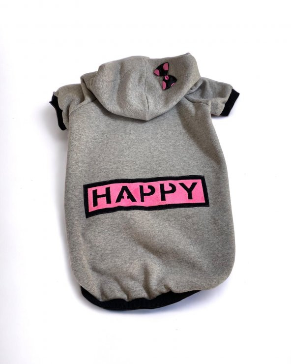 Happy Kapşonlu Sweatshirt Orta ve Büyük Irklar İçin - 4