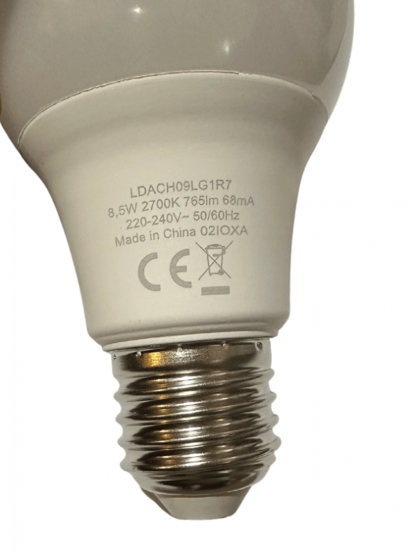 Panasonic 8.5W (60W) 2700K (Sarı Işık) E27 Duylu Led Ampul (2 Adet) - 4