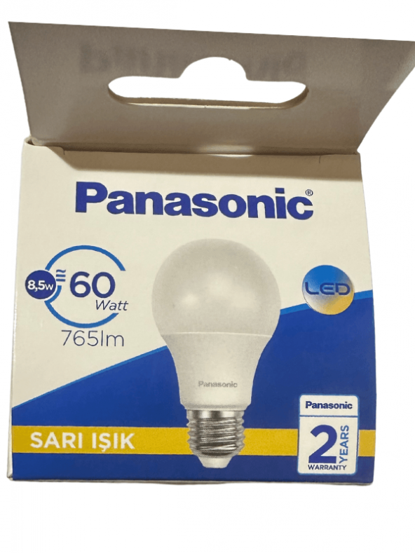 Panasonic 8.5W (60W) 2700K (Sarı Işık) E27 Duylu Led Ampul (2 Adet) - 5