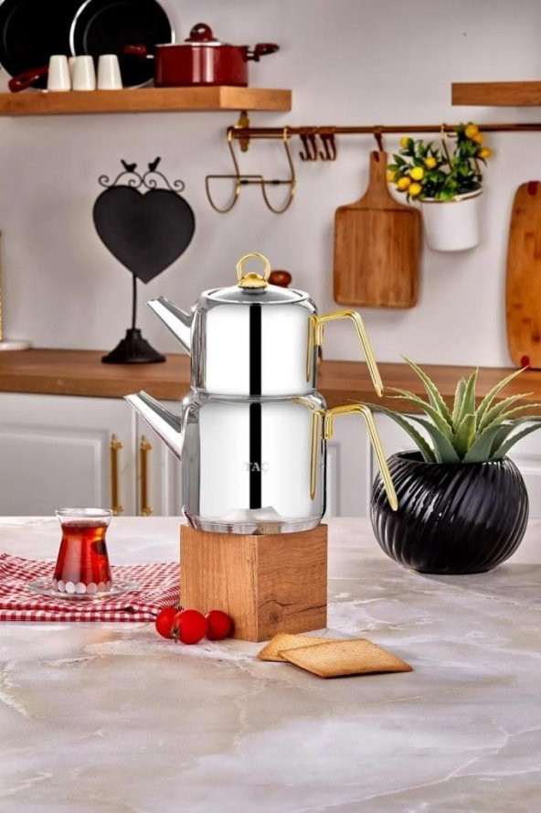 Taç Hera Çaydanlık Takımı Gold TAC-5905