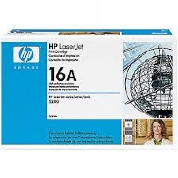 HP Q7516A (16A) Siyah Orjinal Toner - Laserjet 5200 - 1