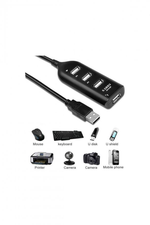 Usb 2.0 Çoğaltıcı 4 Port Çoklayıcı Hub Dişi Çoklayıcı - 4