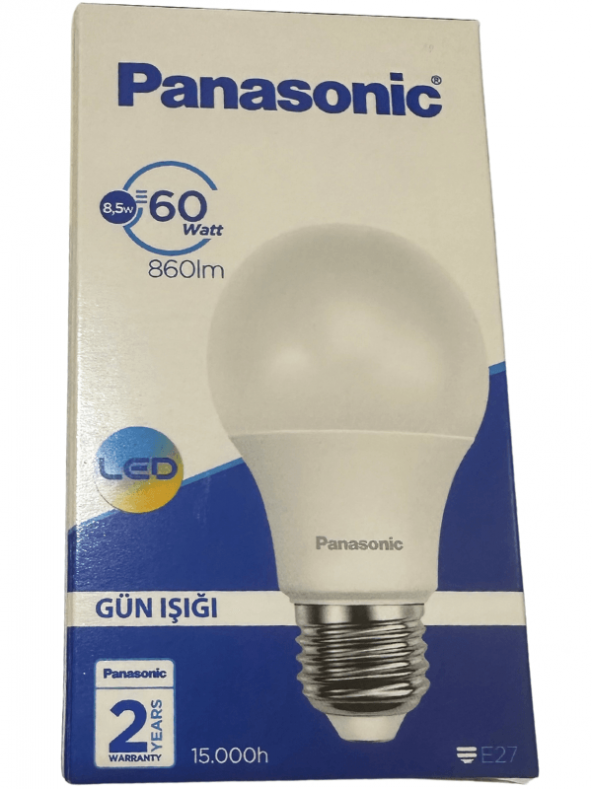 Panasonic 8.5W (60W) 4000K (Gün Işığı) E27 Duylu Led Ampul (8 Adet)