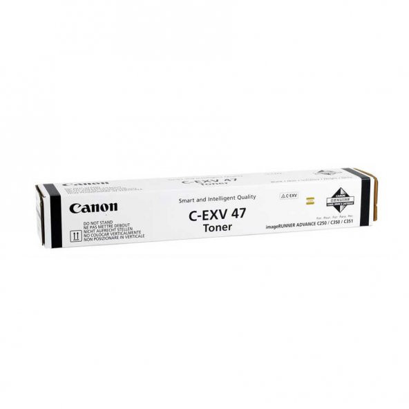 Canon C-EXV47 BK (8516B002) Siyah Orjinal Toner - IR-C250i / IR-C350i