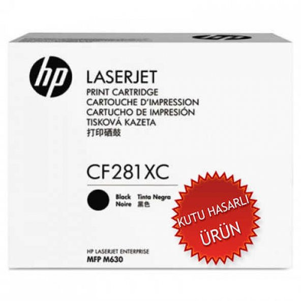HP CF281XC Siyah Orjinal Toner Yüksek Kapasite - M605 / M606