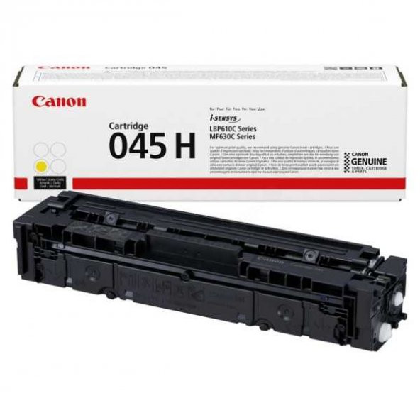 Canon CRG-045H Y Sarı Orjinal Toner - LBP610 / MF630 - 1