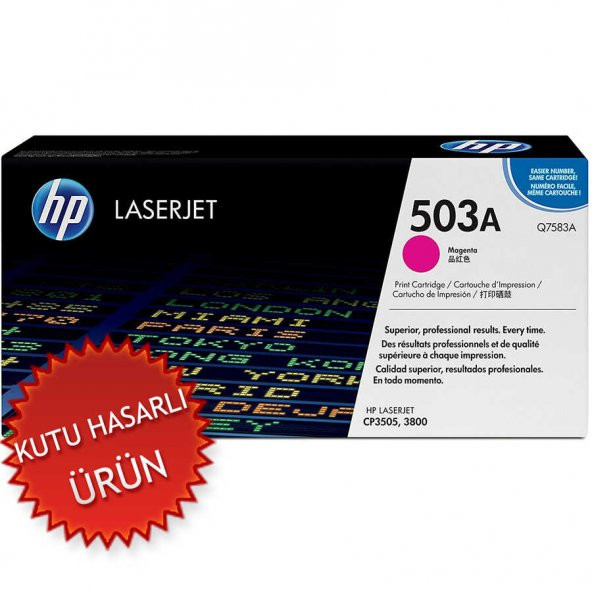 HP Q7583A (503A) Kırmızı Orjinal Toner - Laserjet 3600
