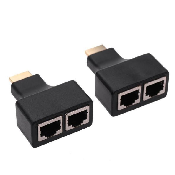 Hdmi Rj45 Cat5 6 Extender Uzatıcı Uzatma Aparatı Adaptör - Resim 3