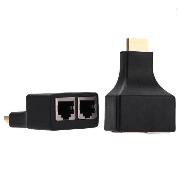 Hdmi Rj45 Cat5 6 Extender Uzatıcı Uzatma Aparatı Adaptör - Resim 4