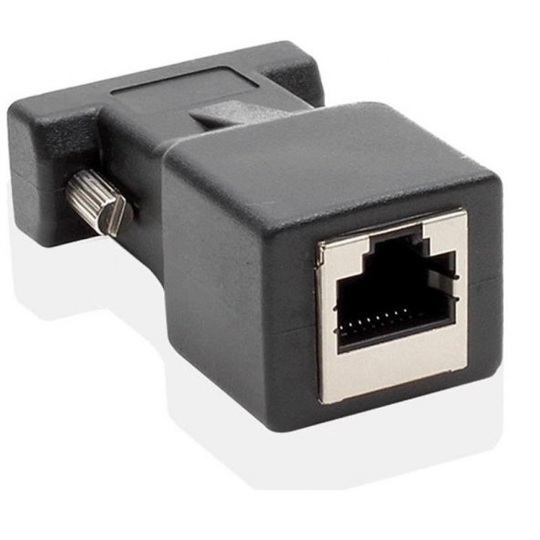 RS232 To RJ45 9 Pin Ethernet Adaptör Ekleme Ek Uzatıcı Extender Çevirici Dönüştürücü 30M - 4