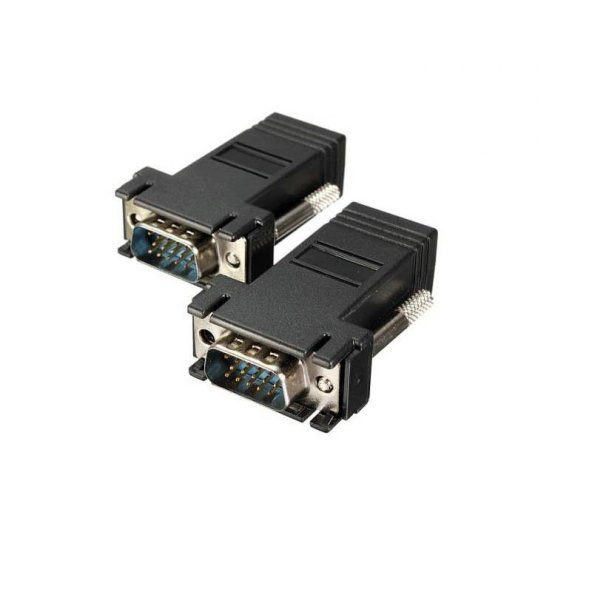 Rj45 Vga Ekleme Ek 30 Metre Uzatıcı Cat56 Monitör Extender - 2 Adet