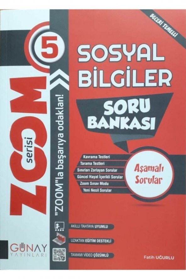 Günay Yayınları 5. Sınıf Zoom Sosyal Soru Bankası