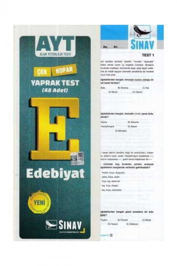 SINAV AYT EDEBİYAT YT