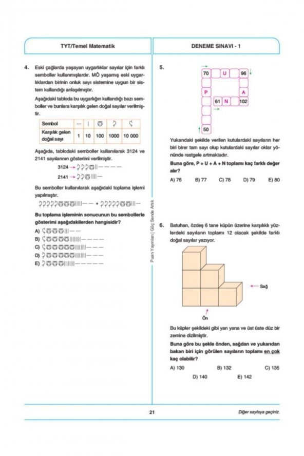 PUAN TYT 7 DENEME YENİ NESİL - 3