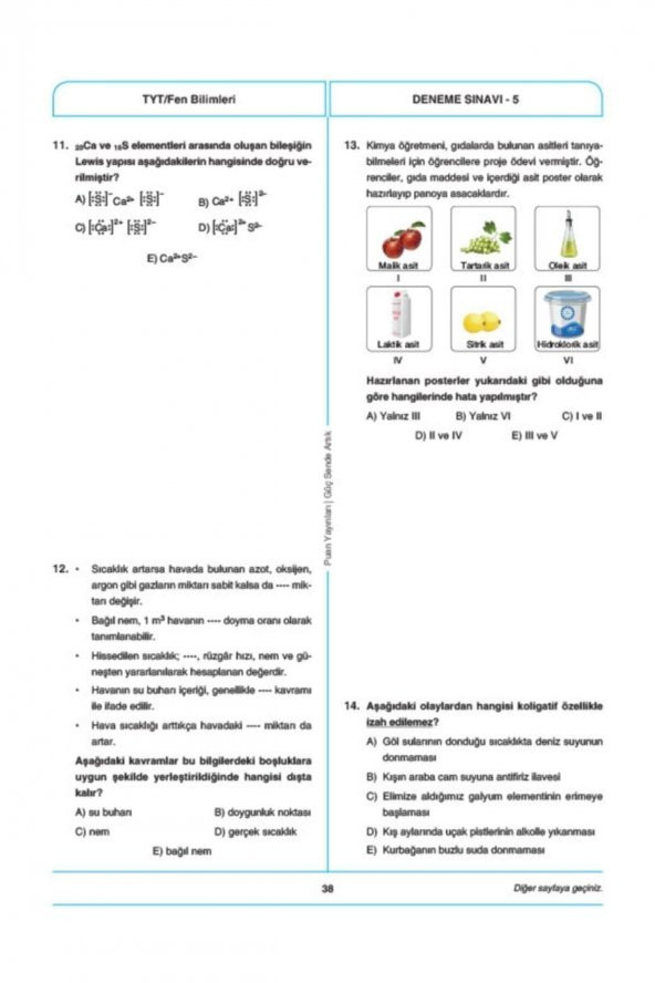 PUAN TYT 7 DENEME YENİ NESİL - 7