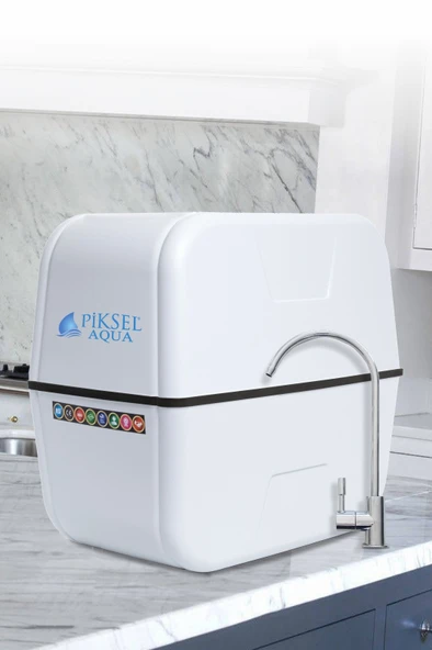 Piksel Aqua 12 Aşamalı Alkali Çelik Tanklı Su Arıtma Cihazı ürün görseli 1