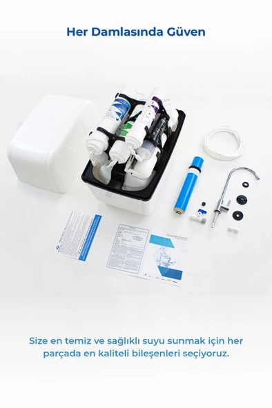 Piksel Aqua 12 Aşamalı Master Membranlı Alkali Mineralli Su Arıtma Cihazı - Resim 4