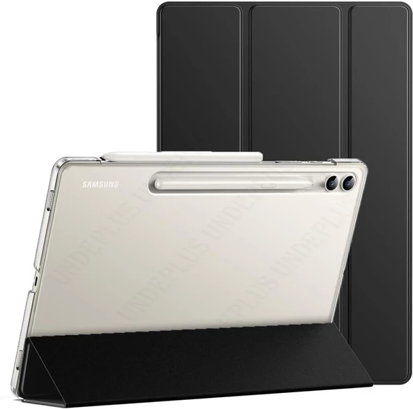 Samsung Galaxy Tab S9 Plus X810 X816 X818 Kılıf PU Deri Smart Standlı Case