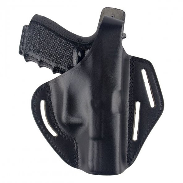 Beretta F92 Deri Tabanca Kılıfı Tam Kelebek Siyah