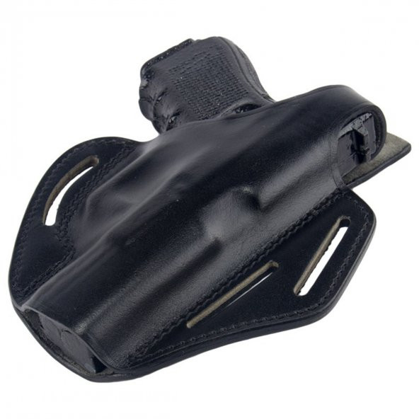 Smith Wesson 5906 Deri Tabanca Kılıfı Tam Kelebek Siyah - 2