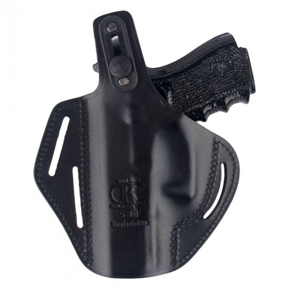 Glock Deri Tabanca Kılıfı Tam Kelebek Siyah - 3