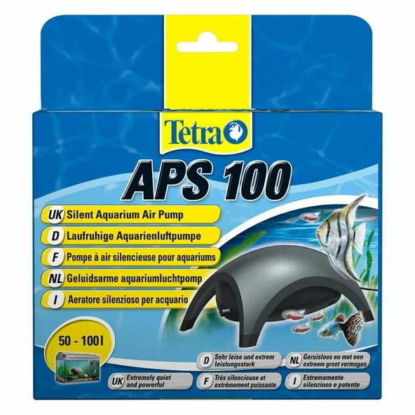 Tetra APS 100 Siyah Hava Motoru Tek Çıkışlı 100 LT AKVARYUMLARA UYGUNDUR - 1